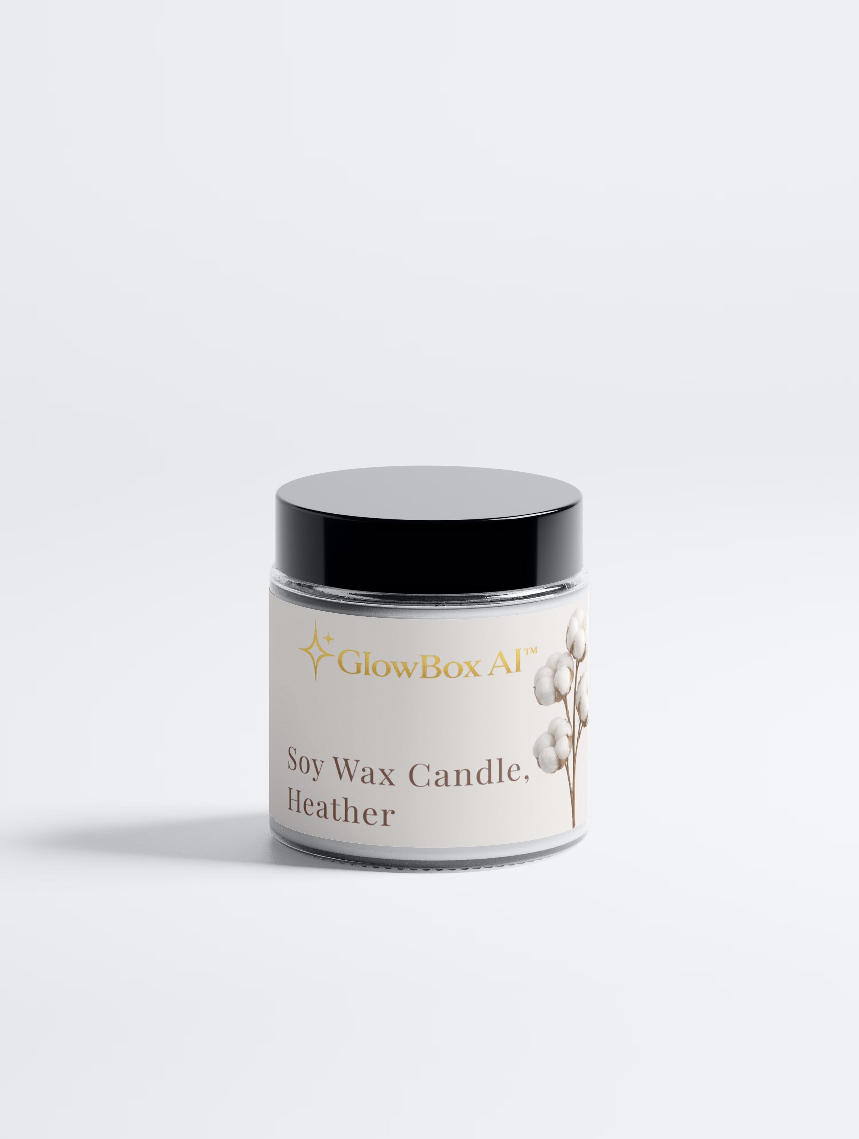 GlowBox AI™ Soy Wax Candle, Heather