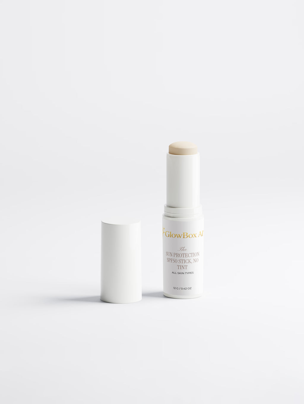 GlowBox AI™ Sun Protection SPF50 Stick – No Tint