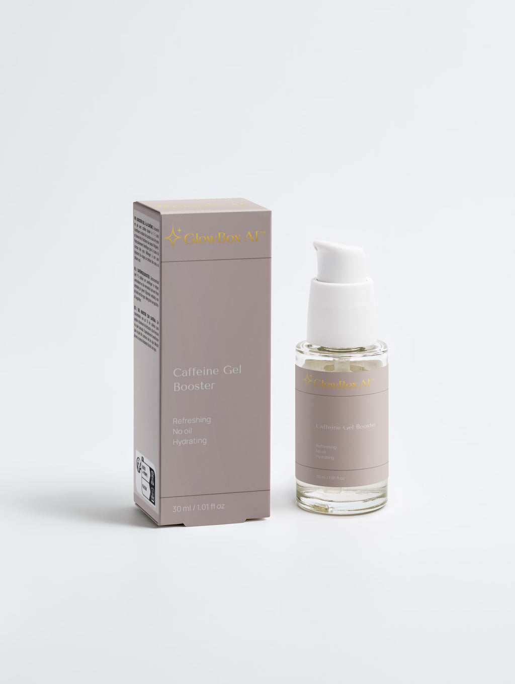 GlowBox AI™ Caffeine Gel Booster – 1% Caffeine for Puffiness & Tired Eyes