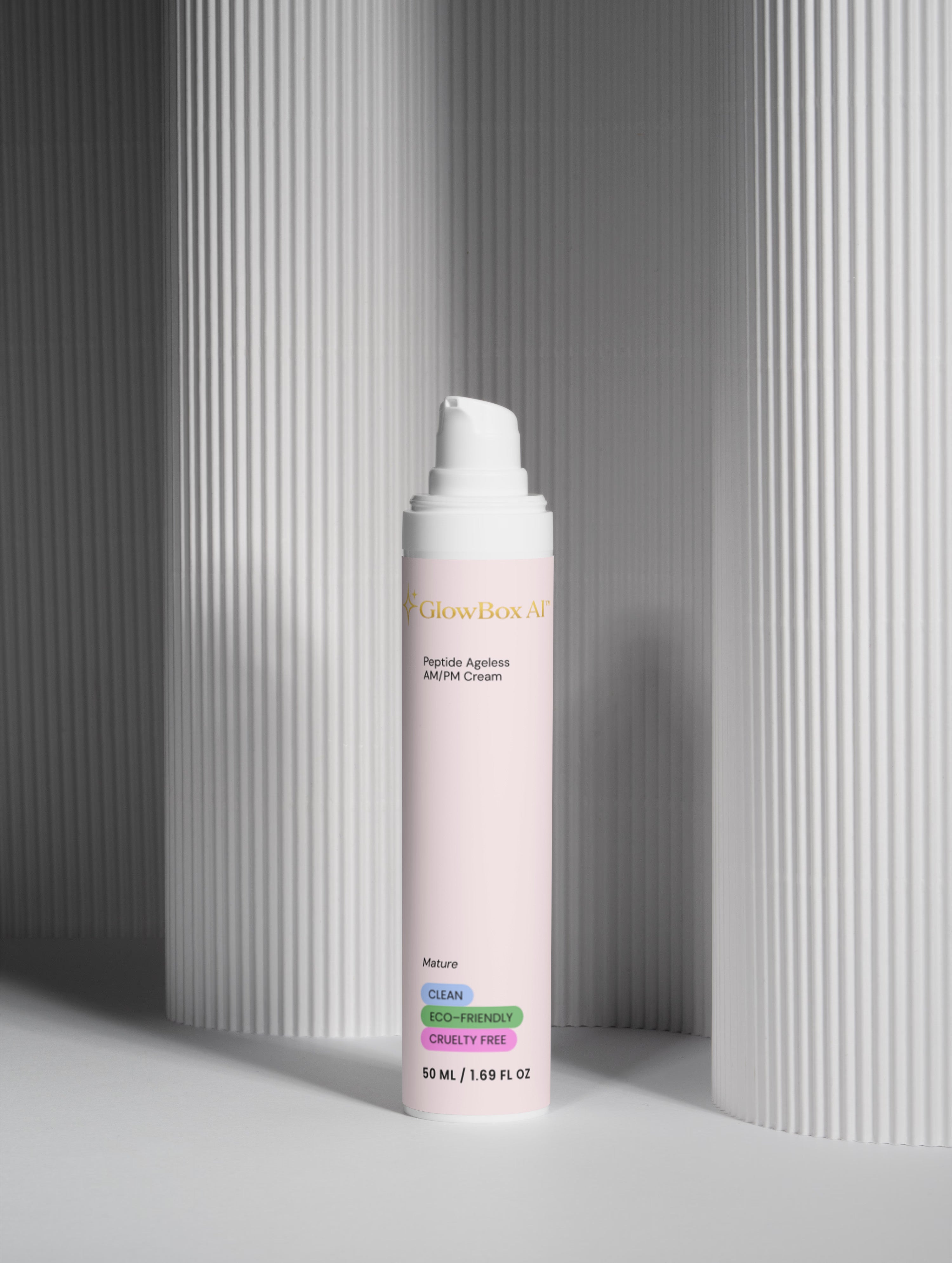 GlowBox AI™ Peptide Ageless AM/PM Cream | Anti-Aging Peptide Moisturizer