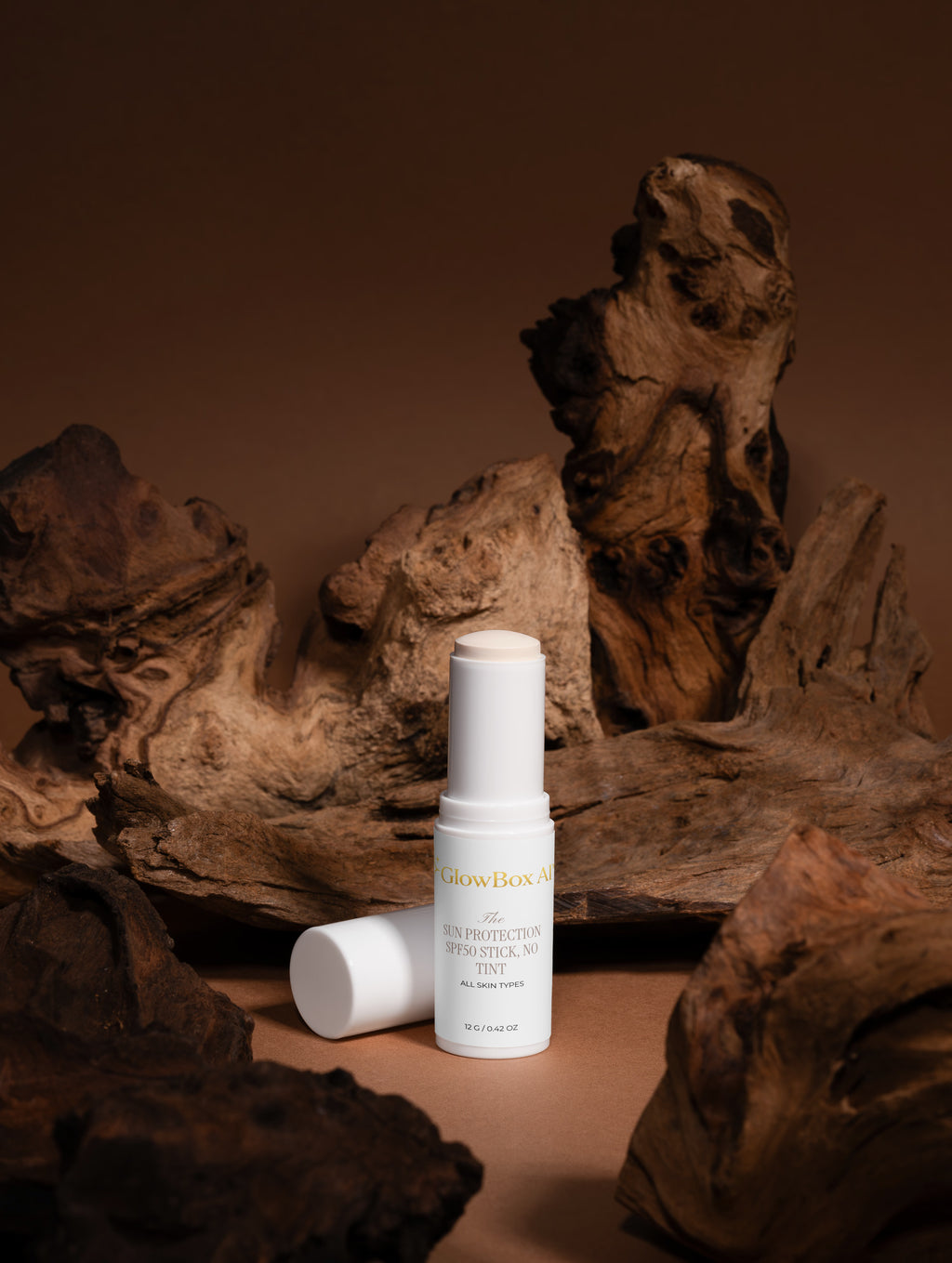 GlowBox AI™ Sun Protection SPF50 Stick – No Tint