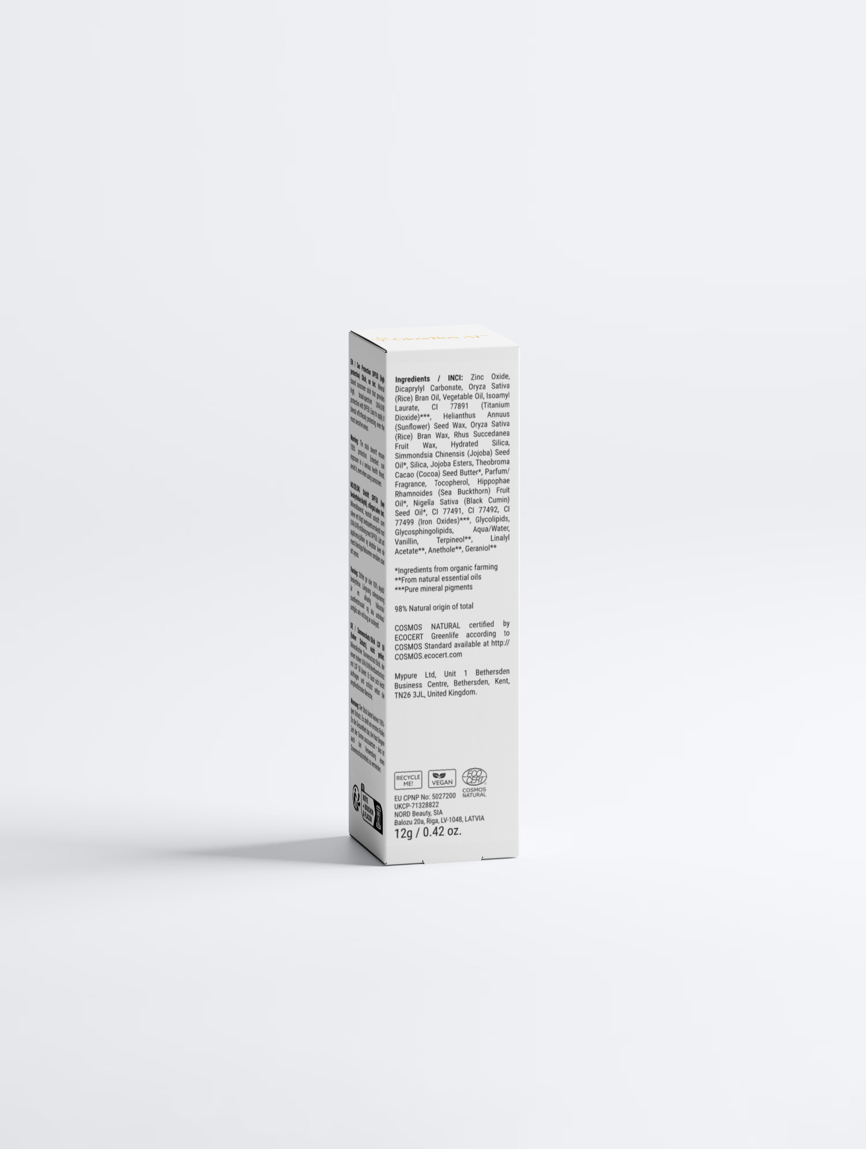 GlowBox AI™ Sun Protection SPF50 Stick – No Tint