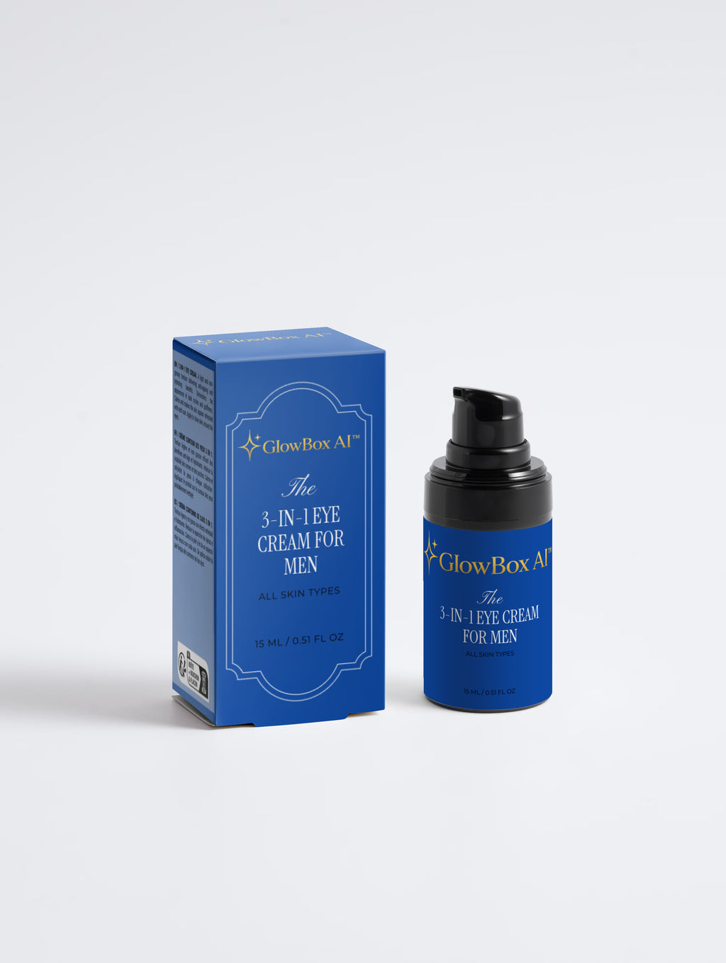 GlowBox AI™ 3-in-1 Eye Cream for Men | Anti-Aging Eye Treatment