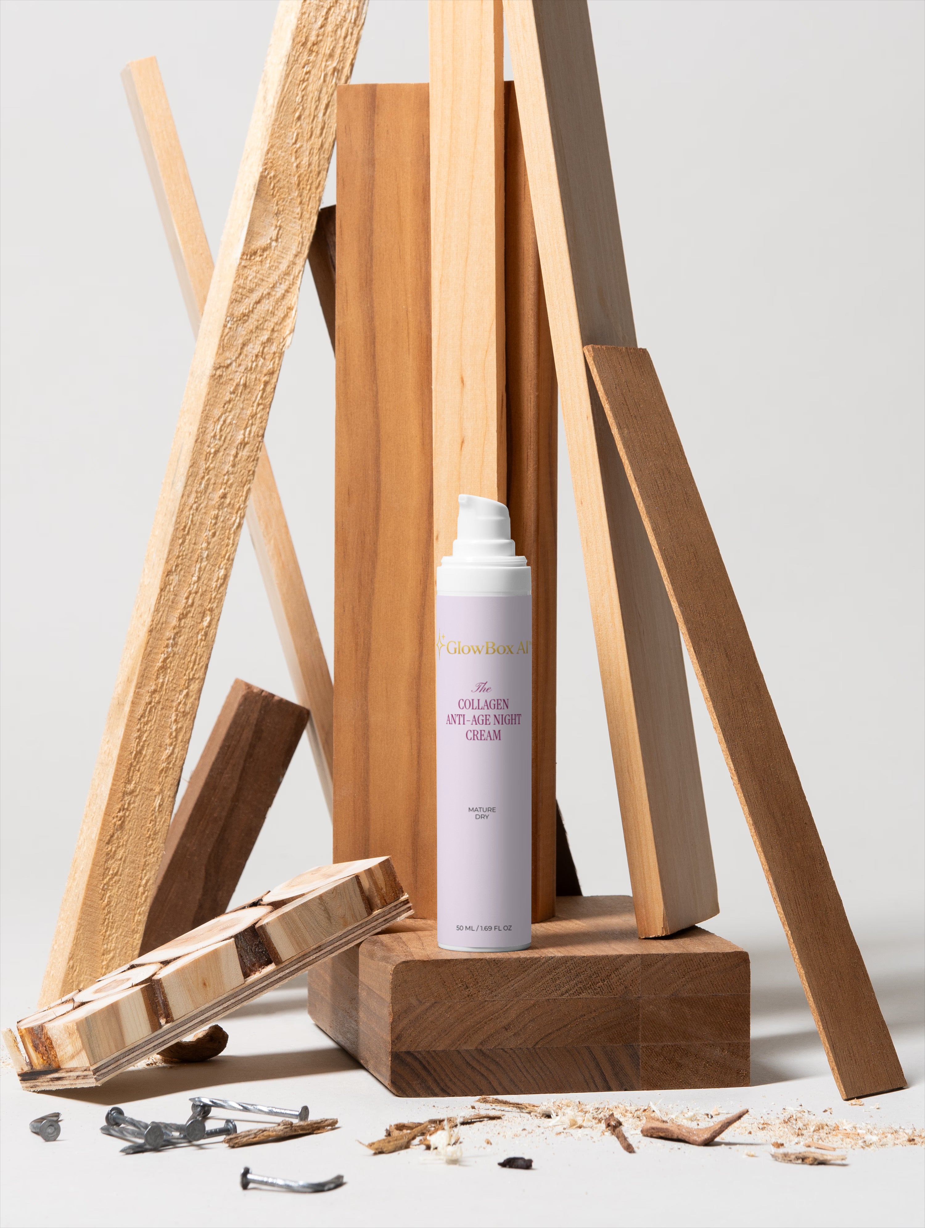 GlowBox AI™ Collagen Night Routine Collection Box