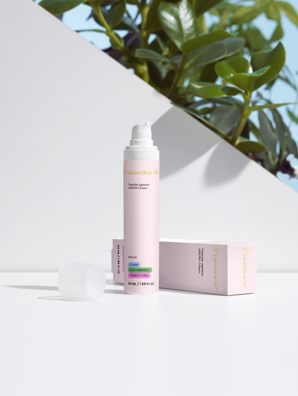 GlowBox AI™ Peptide Ageless AM/PM Cream | Anti-Aging Peptide Moisturizer
