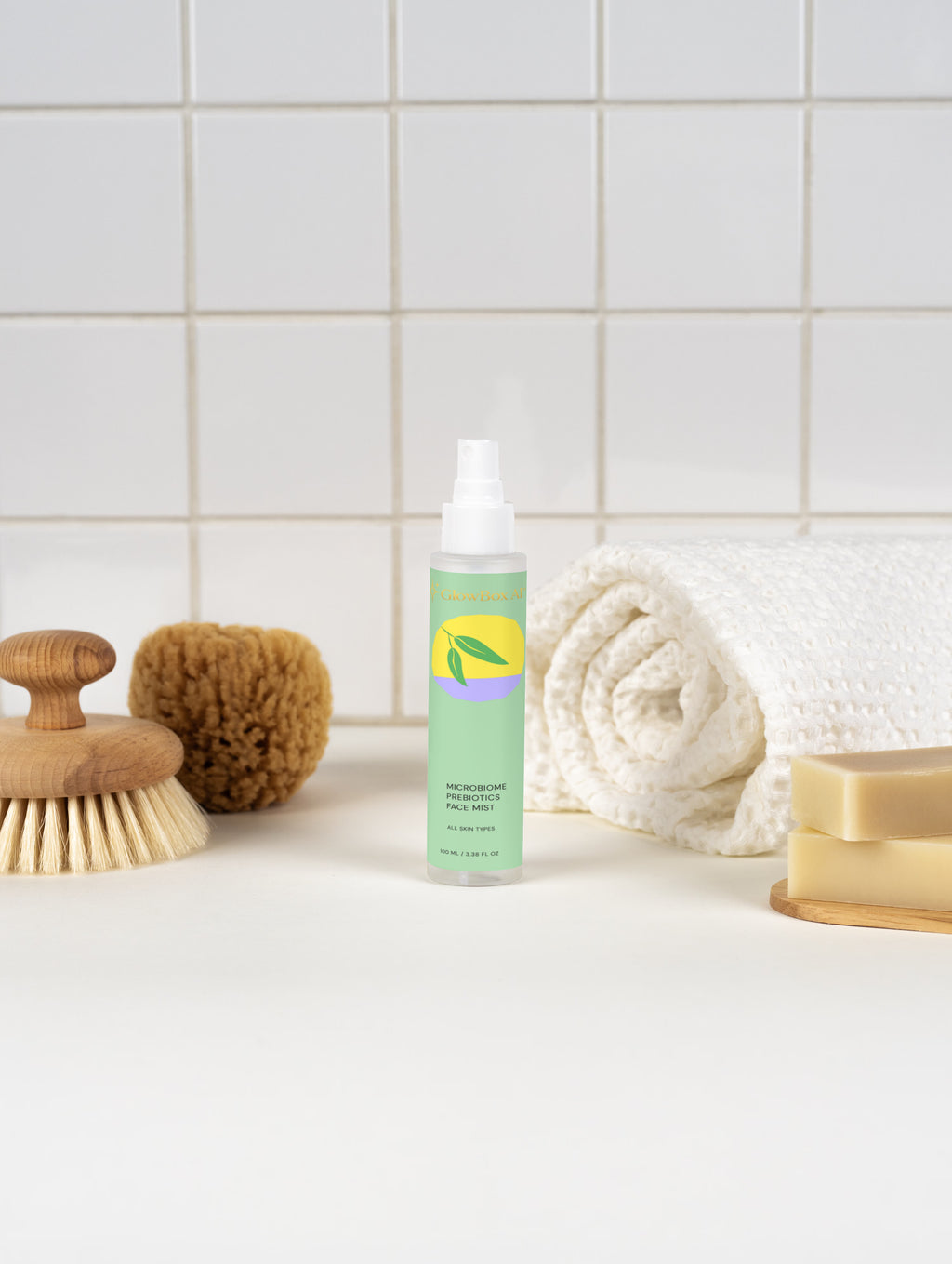 GlowBox AI™ Microbiome Prebiotics Face Mist – Hydrating & Barrier Support