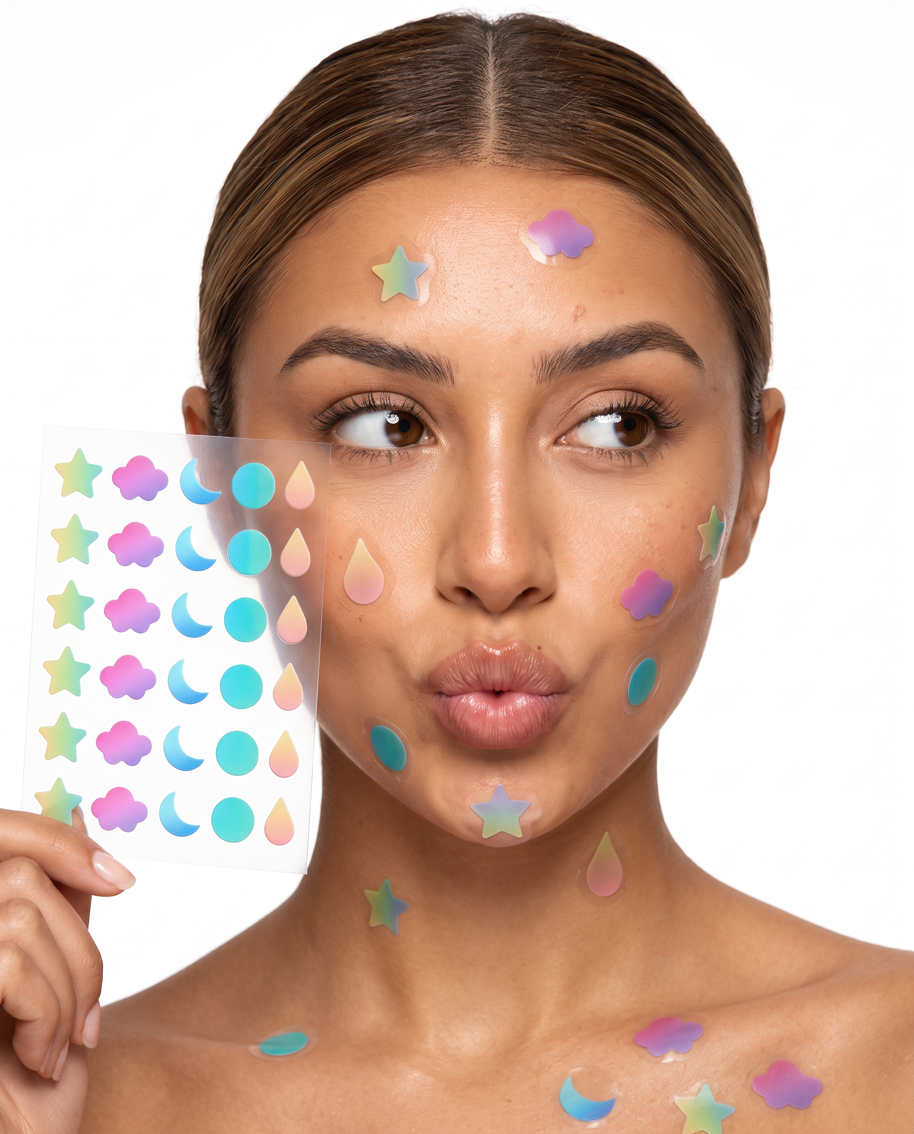 ✨ Colorful Pimple Patches – Invisible Acne Stickers (240 Patches)🇧🇷