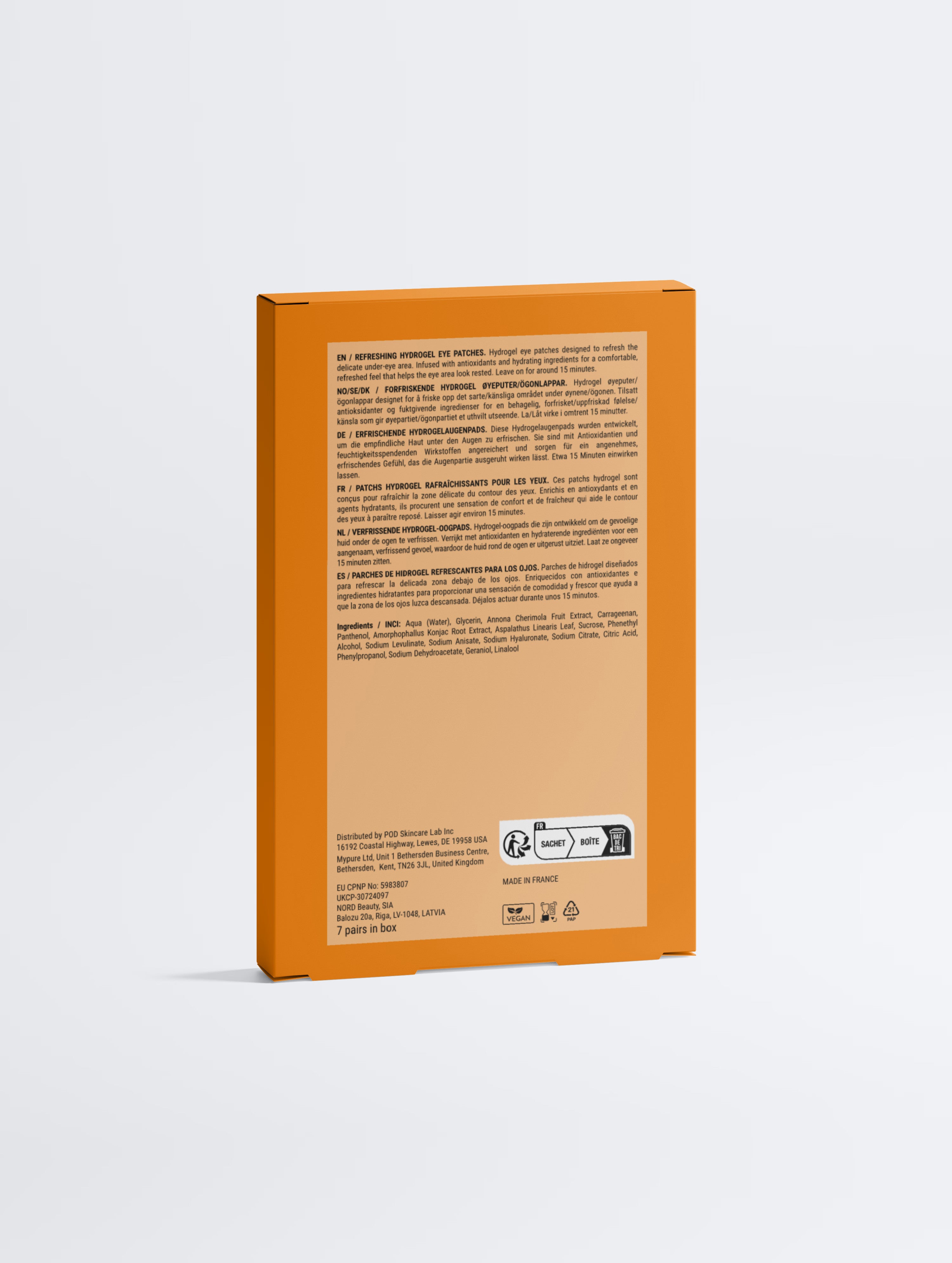 Anti-Fatigue Hydrogel Eye Patches