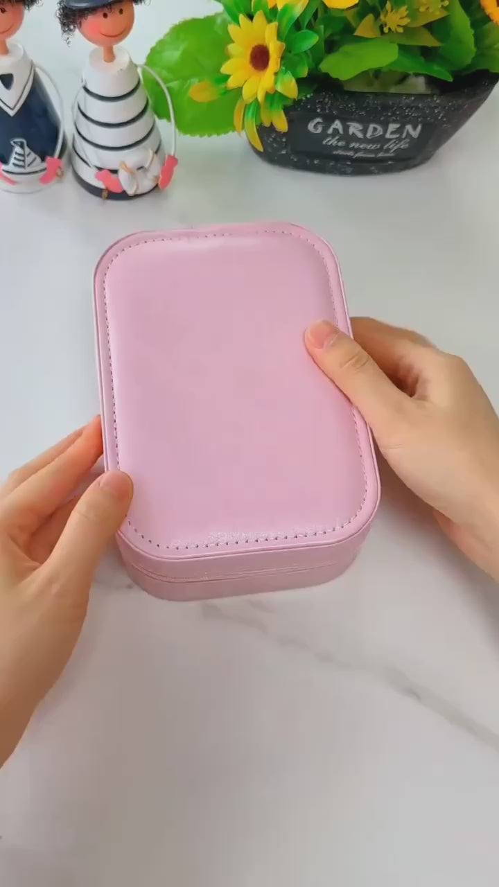 Smart LED Cosmetic Case with Mirror – Portable Rechargeable Makeup Organizer