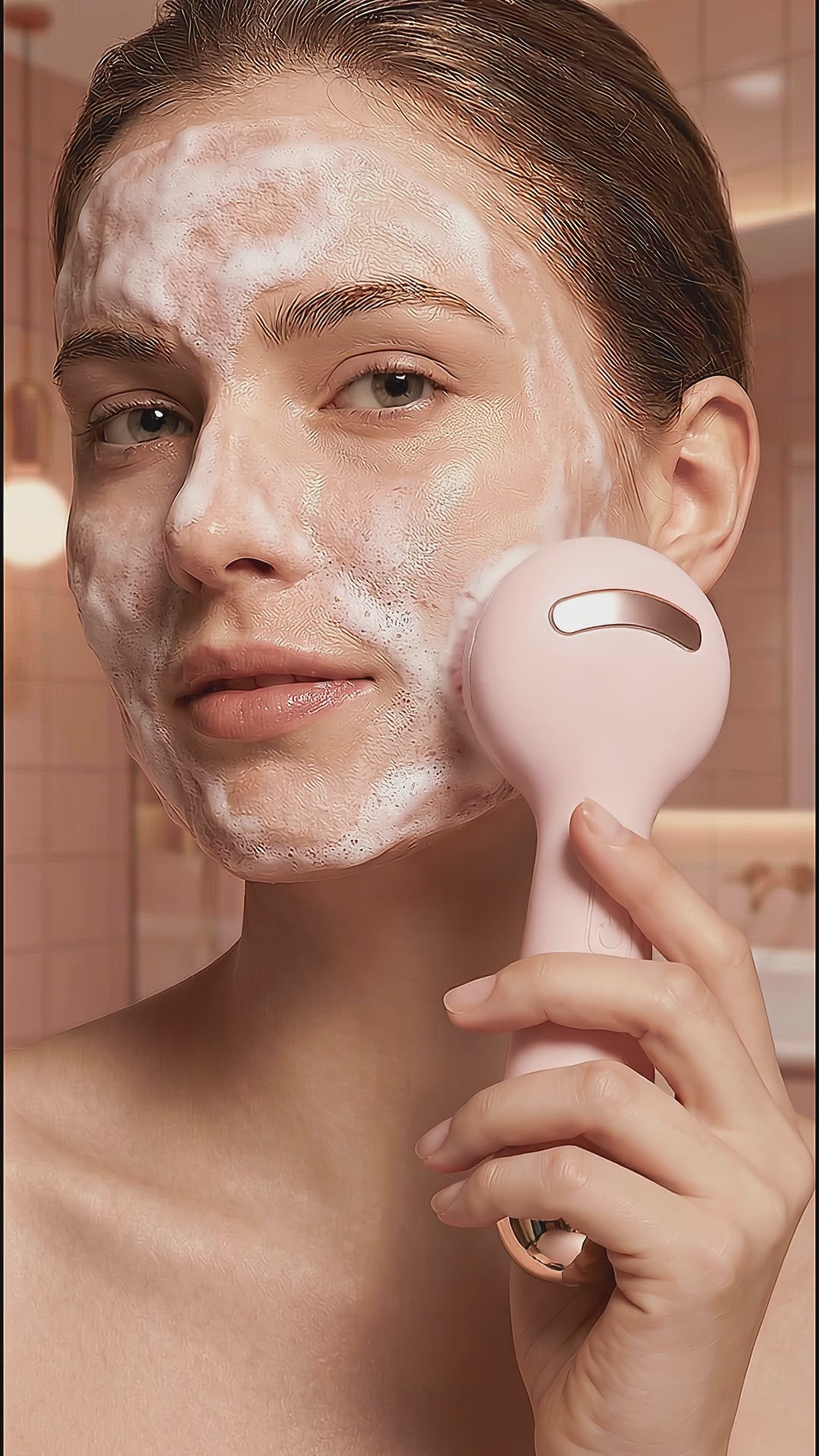 Electric Silicone Facial Cleansing Brush – Deep Clean & Massage Tool