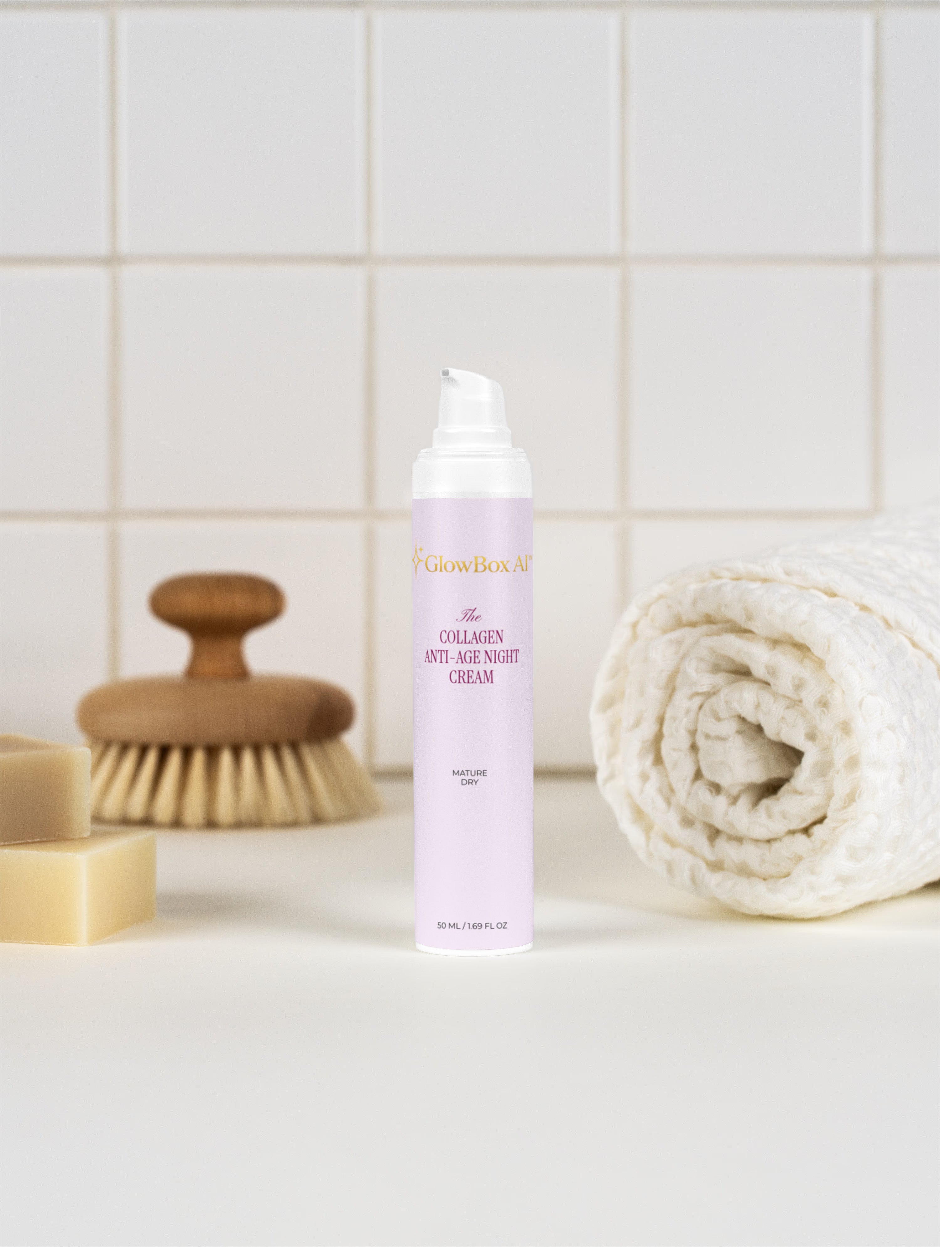 GlowBox AI™ Collagen Night Routine Collection Box