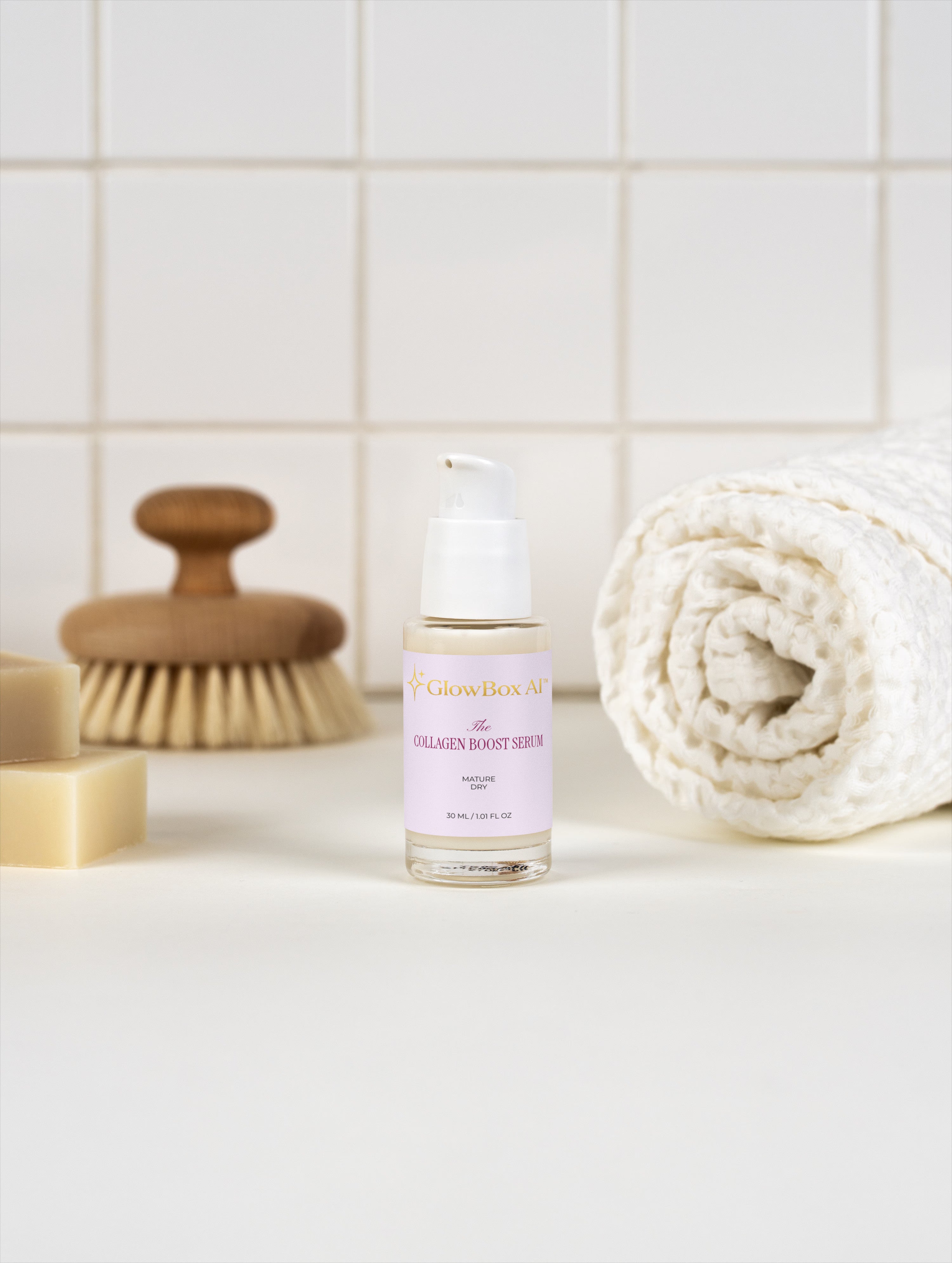 GlowBox AI™ Collagen Night Routine Collection Box