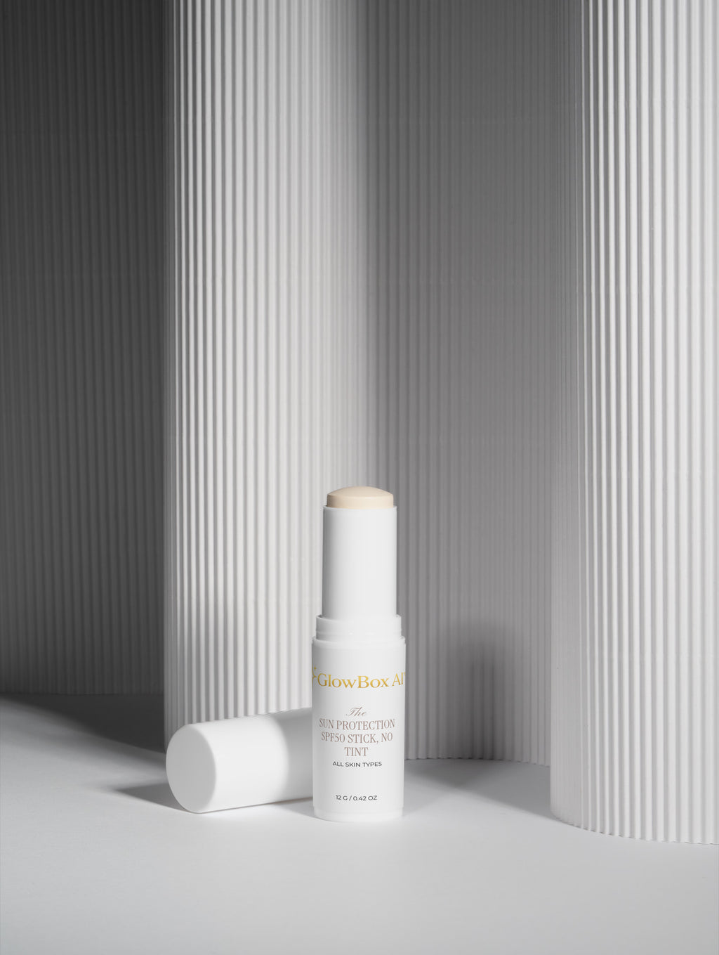 GlowBox AI™ Sun Protection SPF50 Stick – No Tint