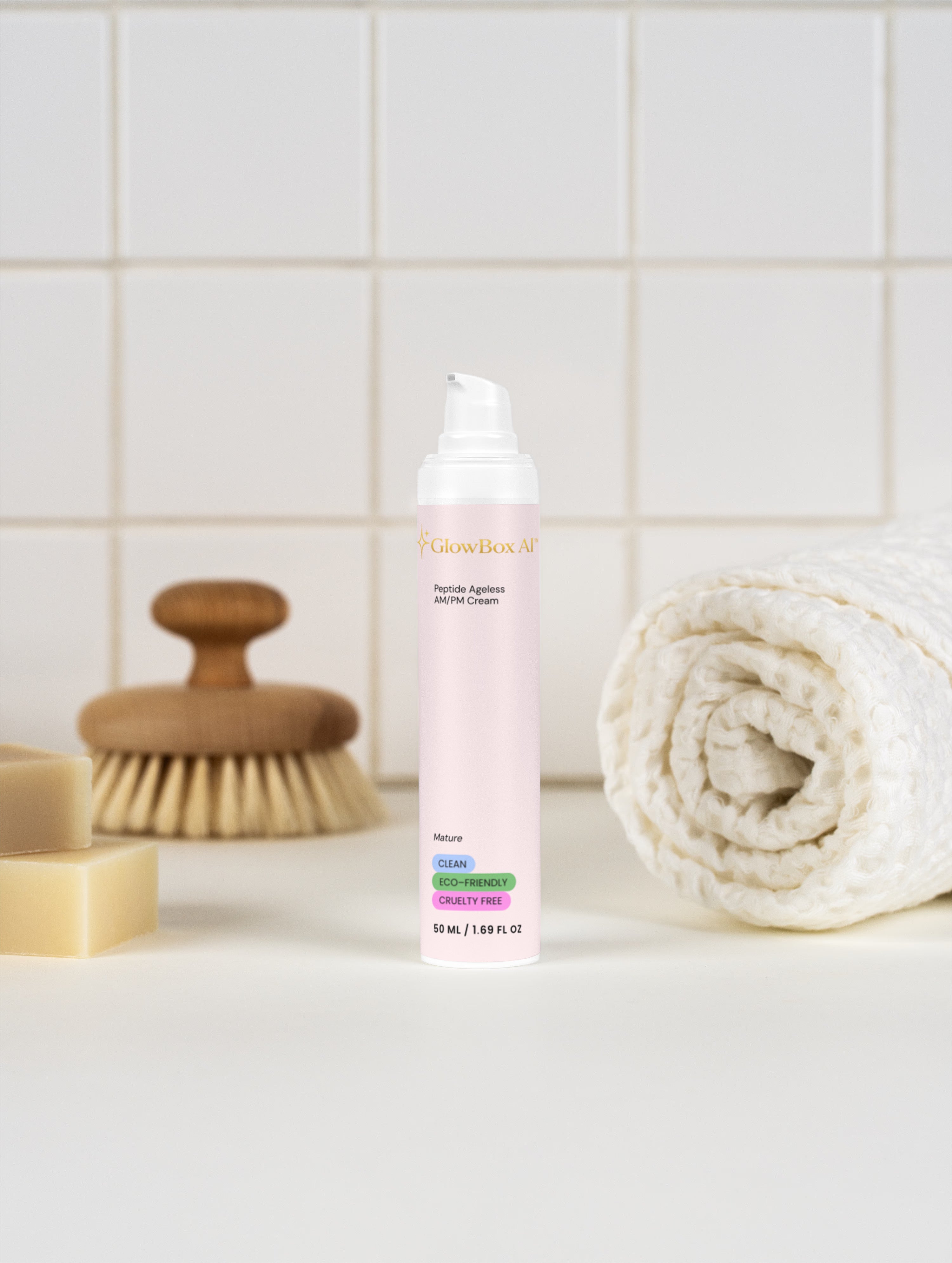 GlowBox AI™ Peptide Ageless AM/PM Cream | Anti-Aging Peptide Moisturizer